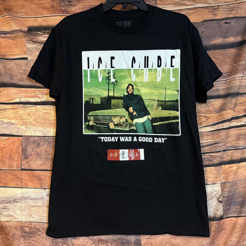ICE CUBE T-Shirt Men's Black Medium 100% Cotton Graphic Today Was A Good Day